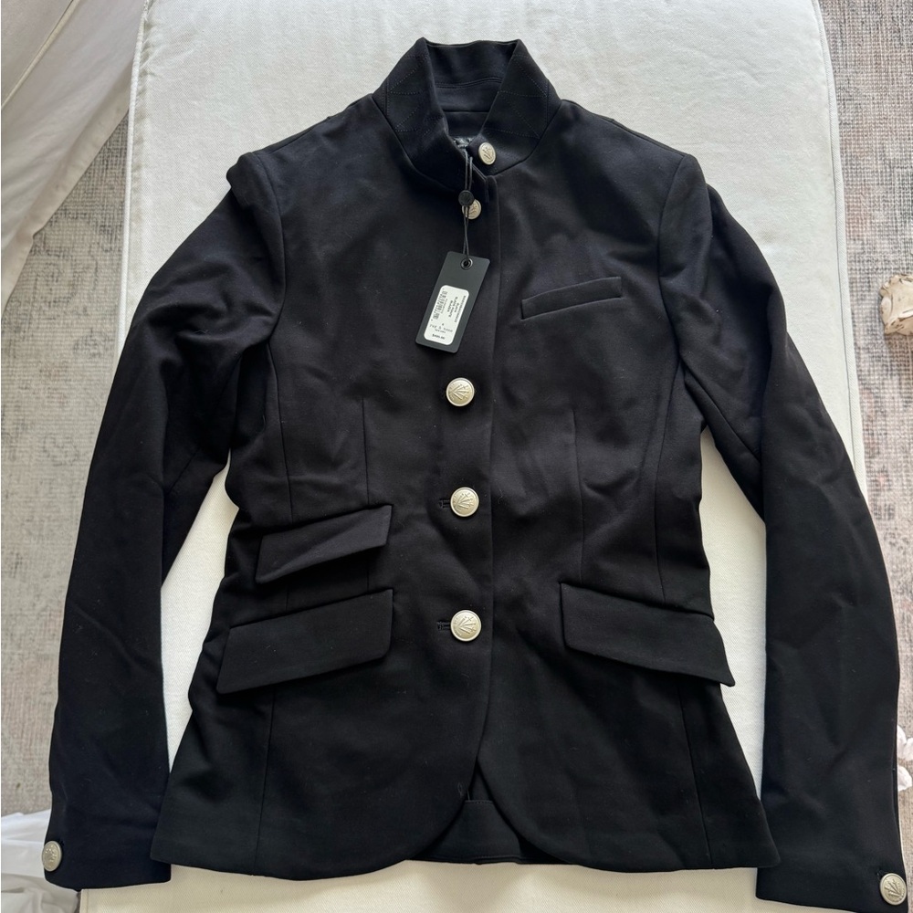 Rag & Bone Black Blazer with Silver Accents